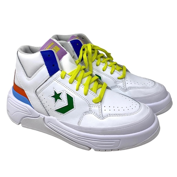 Converse Weapon CX High Top Multi White Leather Women's Size Sneakers A02523C - Picture 2 of 8